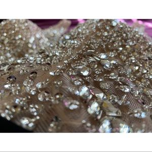 Black Maxi Dress with Silver Jewels